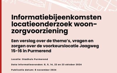 Informatie bijeenkomst locatie onderzoek