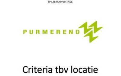 Rapport locatiecriteria de woonplek